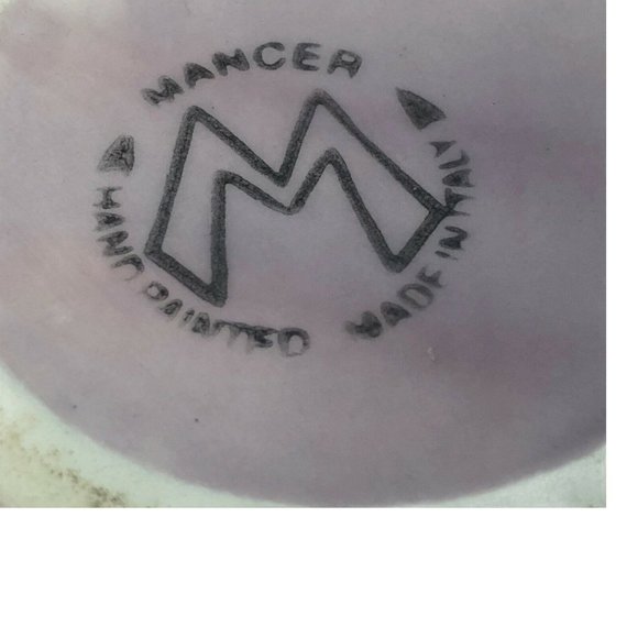 Vintage Mancer Italy Handpainted Bowl Dish Italian - Picture 6 of 10